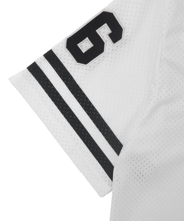 WEGO ベースボールメッシュビッグシャツ ホワイト