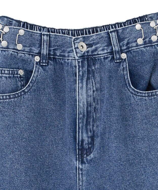 Green Parks ・ＳＵＧＡＲ　ＳＰＯＯＮ　タックデニムワイドパンツ Indigo