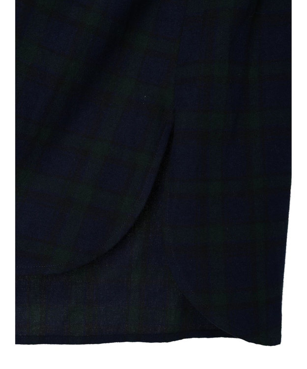 Green Parks ネルチェックシャツ Black Watch Green