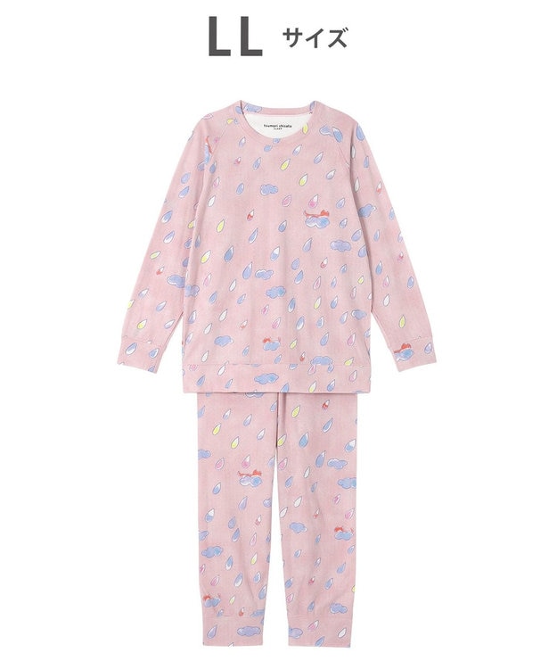 tsumori chisato SLEEP ツモリチサト パジャマ 長袖 長ズボン ルームウェア 綿混(本体) 接結天竺素材 ソフトな風合い 上下セット かぶりタイプ tsumori chisato SLEEP UDX555 /ワコール ピンク