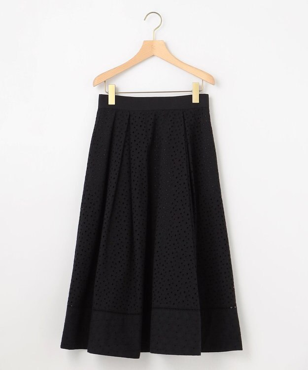 組曲 エンブロイダリーレース スカート ブラック系