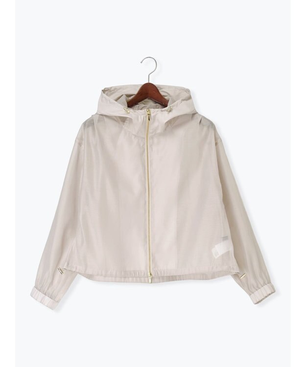 Te chichi ショートシアーフーディーブルゾン グレー