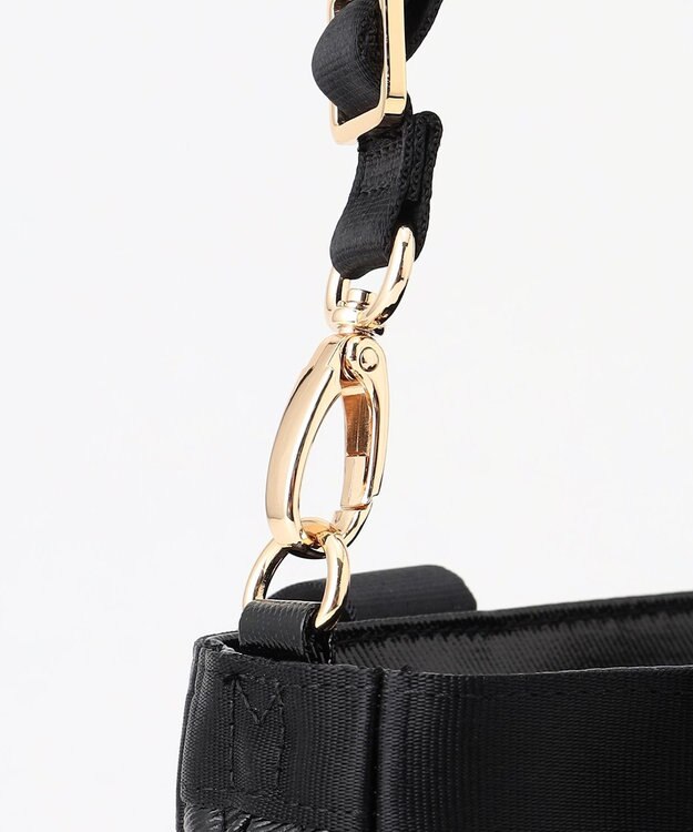 LA BAGAGERIE 【コットン×ポリウレタン】シャイニーミニマムトート ブラック