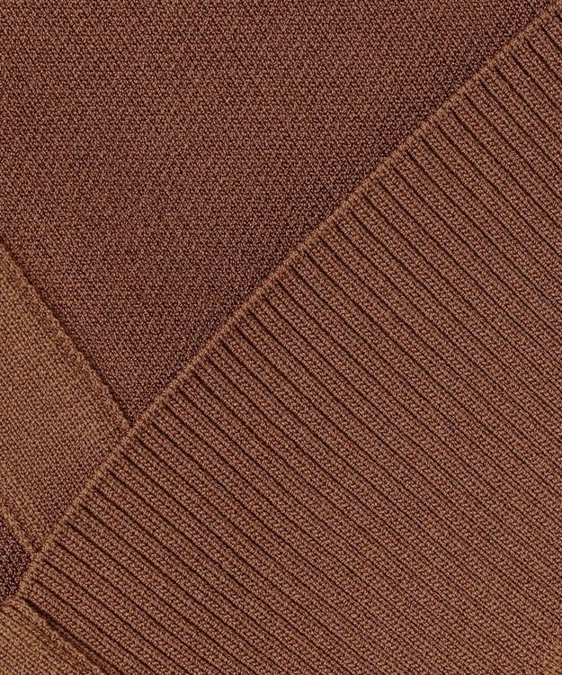 ICB 【洗える】シンセティックダブルフェイス ニットトラックジャケット コーヒー系