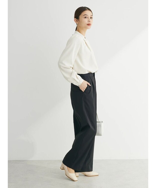 Green Parks ＢＰ　ケア楽　ポイント釦ブラウス Beige