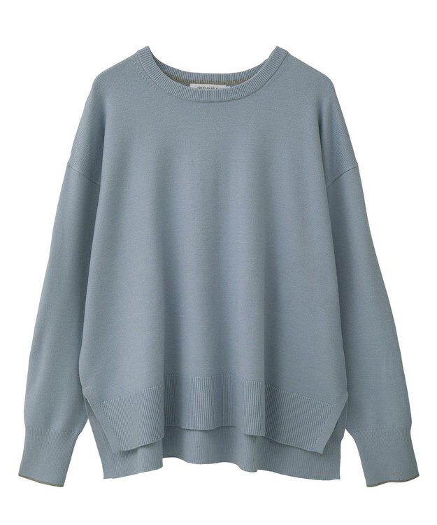 AMERICAN HOLIC バイパチクルーネックニットプルオーバー Light Blue