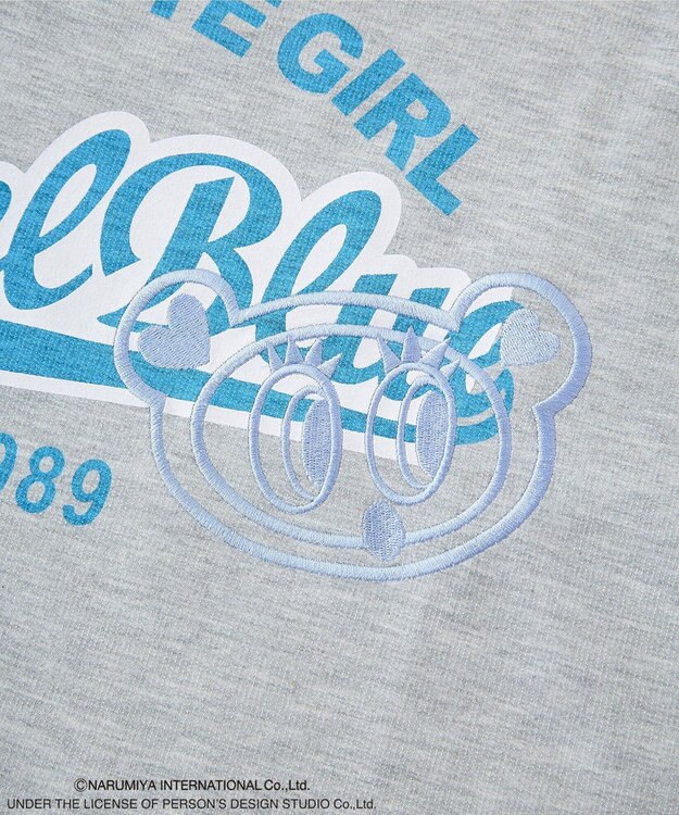 Green Parks ＡＮＧＥＬ　ＢＬＵＥ長袖ロゴ刺繍プルオーバー Gray