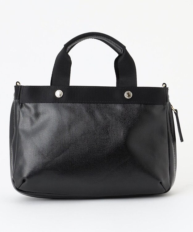 LA BAGAGERIE 【コットン×ポリウレタン】シャイニーミニマムトート ブラック