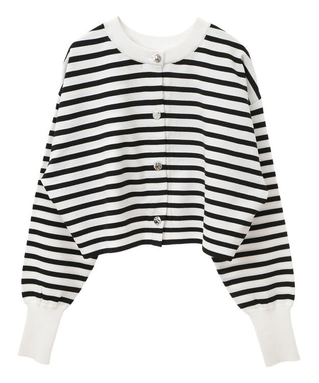 Green Parks ２ＷＡＹ　ショート丈カーディガン Border