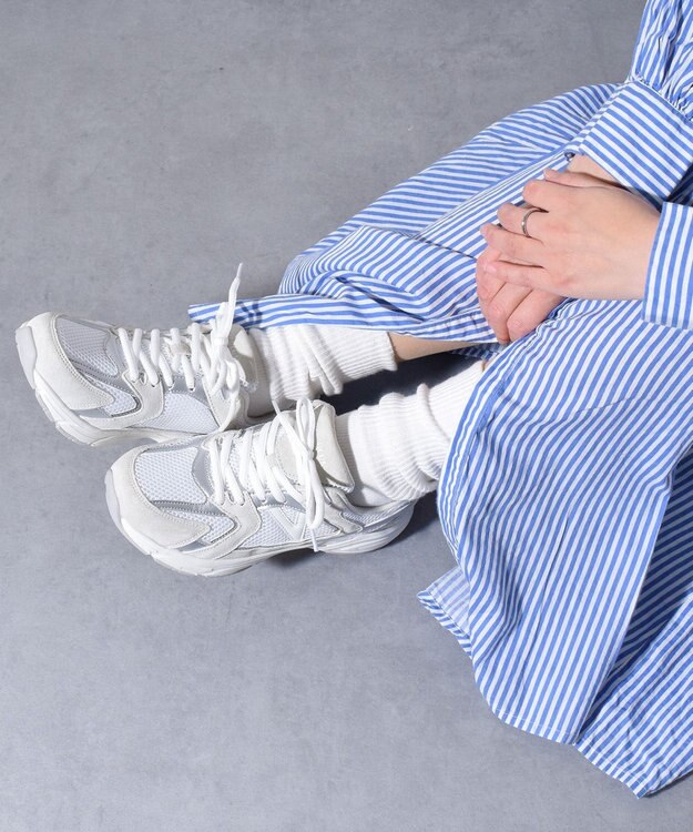 Bridget Birkin 【VINCULUM】スエードコンビレースアップスニーカー ホワイト