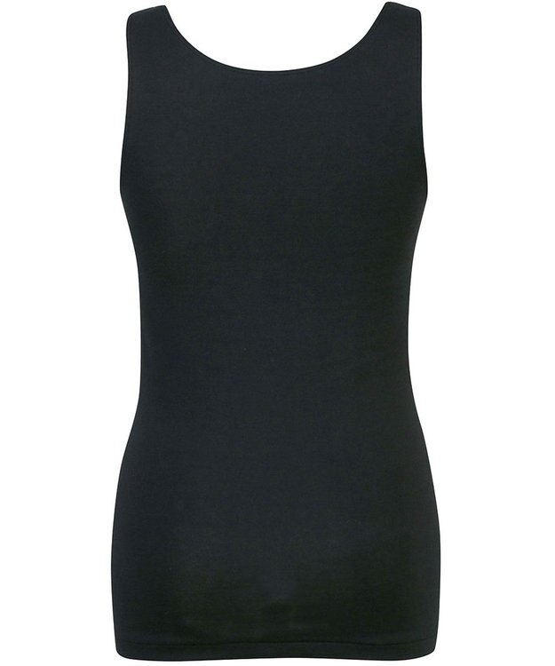 Wing あったかインナー オーガニックコットン混 やわらかくやさしい肌ざわり 【綿の贅沢オーガニック】 綿混 保温性 ノースリーブ 秋 冬 EL4131 ウイング／ワコール ブラック