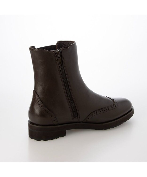 ing <ing>クラシカルサイドゴアブーツ ダークブラウン