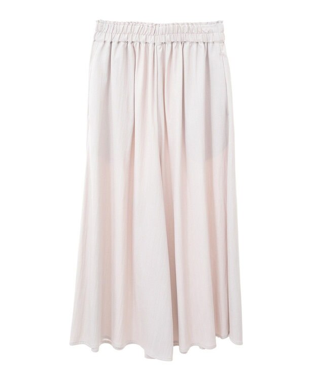 AMERICAN HOLIC (選べる丈２サイズ)接触冷感ギャザースカーチョ【WEB限定カラー有り】 Light Beige