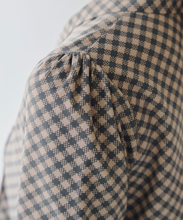 Tiaclasse 【洗える】ボウタイチュニック ベージュ