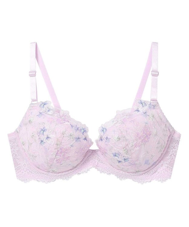une nana cool Accent flower バックスタイルまでかわいい 3/4カップブラジャー PI