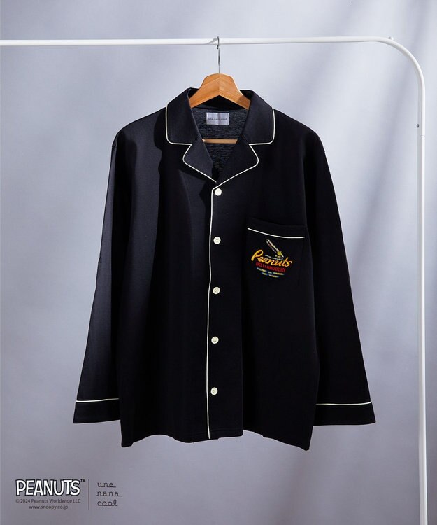 une nana cool MADE WITH PEANUTS 【綿100％】 80スムースメンズパジャマ BL