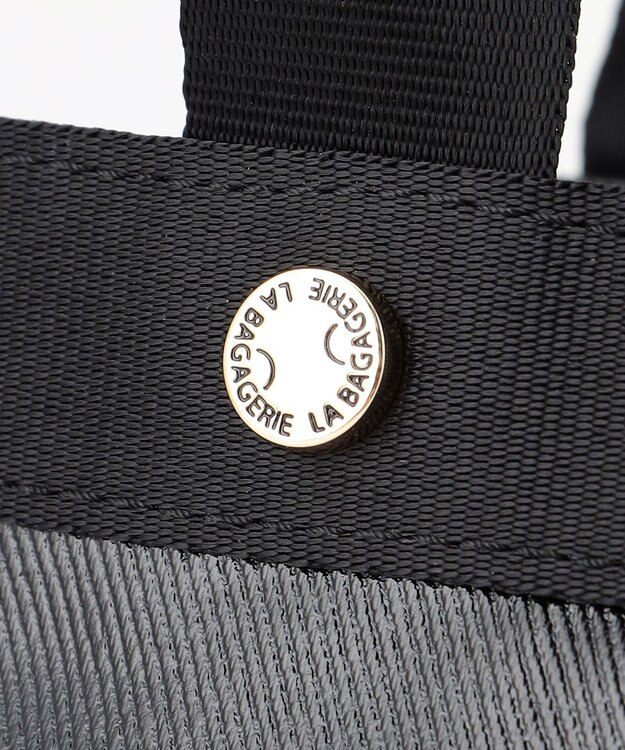 LA BAGAGERIE 【コットン×ポリウレタン】シャイニーミニマムトート ブラック