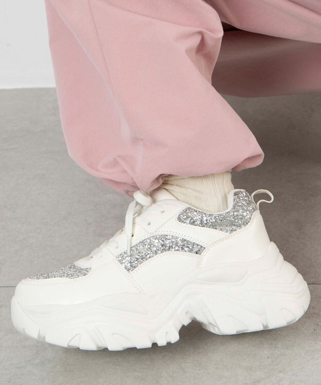 WEGO 厚底ボリュームダッドスニーカー 柄1