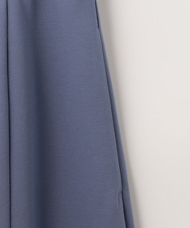 組曲 【接触冷感・洗える】美シルエットポンチ ワンピース ブルー系