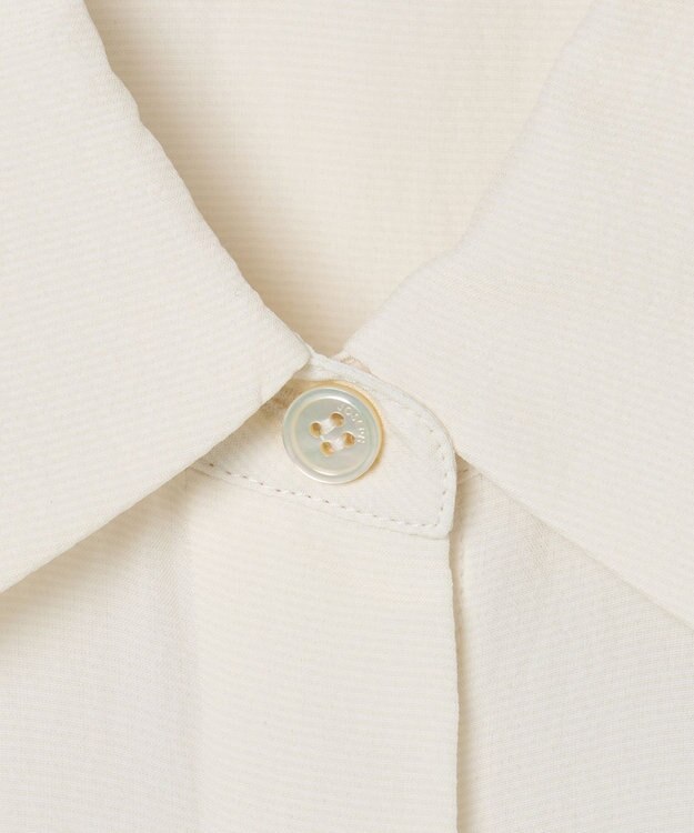 JOSEPH 【WEB＆OUTLET限定】CDC ブレンド シャツカラーブラウス Ivory