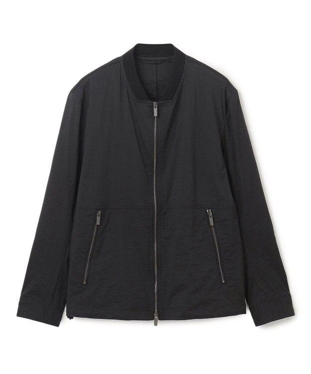JOSEPH HOMME スーパーストレッチウェザー　ジップアップブルゾン ブラック系