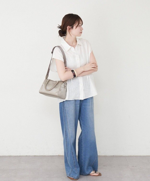 russet クラウズナイロン2WAYミニボストンバッグ(CE-1720-WEB) Gray