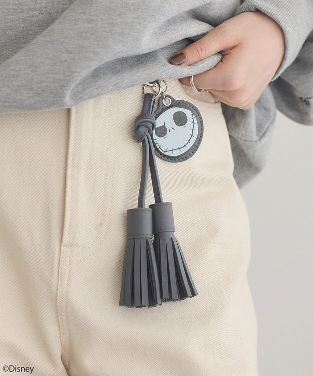 earth music&ecology ナイトメア/アソートフリンジチャーム チャコールグレー