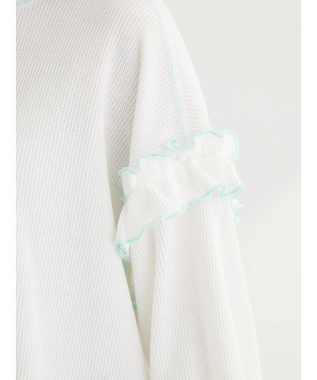 Green Parks ・Ｄｏｕｂｌｅ　Ｆｌａｇｓ　ワッフルカラーｓｔロンＴＥＥ Off White