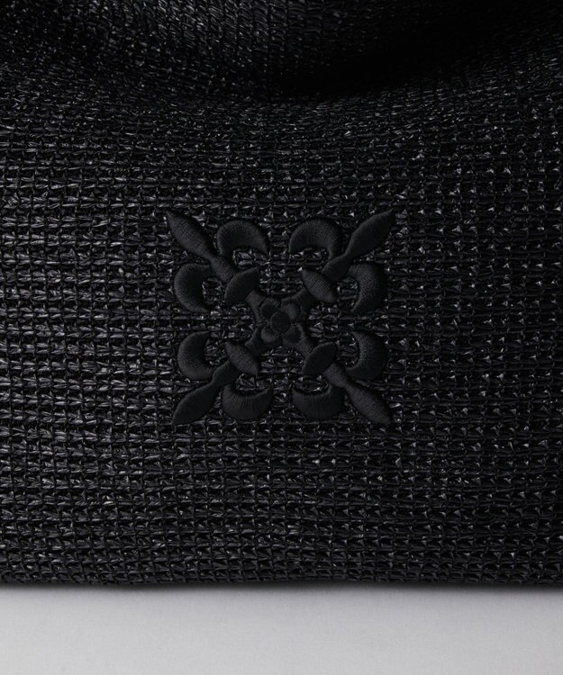 russet ナイロンラフィアワンショルダーバッグ(CE-1714) Black