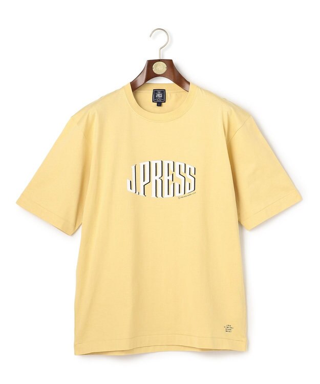 J.PRESS MEN 【J.PRESS ORIGINALS】【UNISEX】Cotton Jersey J.PRESS Logo T-Shirt イエロー系