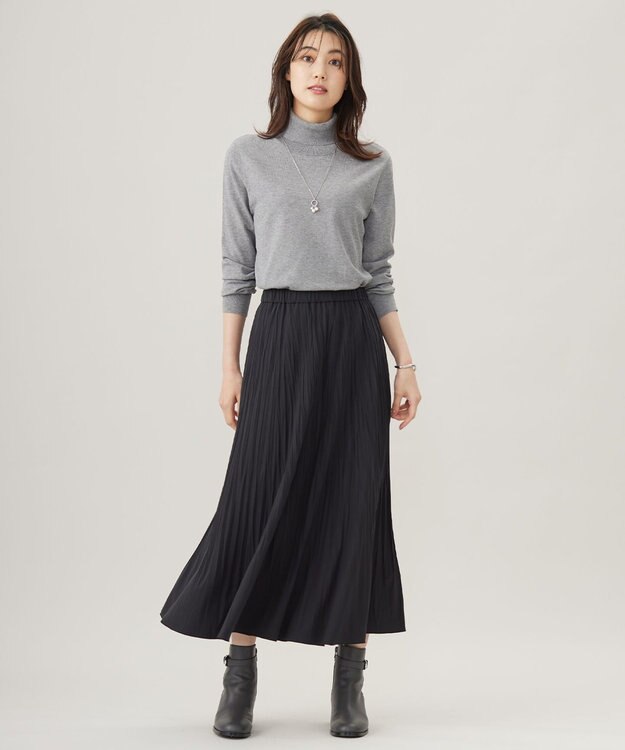 J.PRESS LADIES 【ご好評につき新色追加！・WEB限定カラーあり・洗える】PRINCE タートルネック ニット トップグレー系