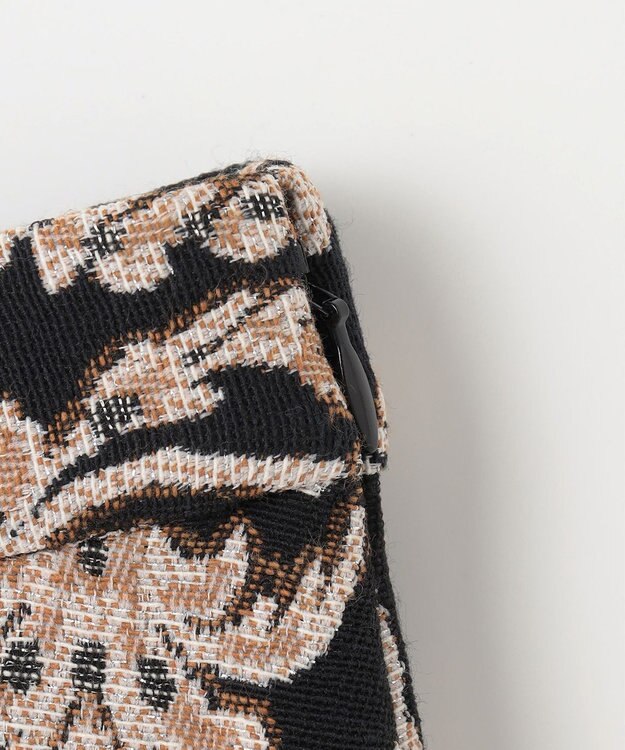 GRACE CONTINENTAL オーナメントジャガードスカート ブラック