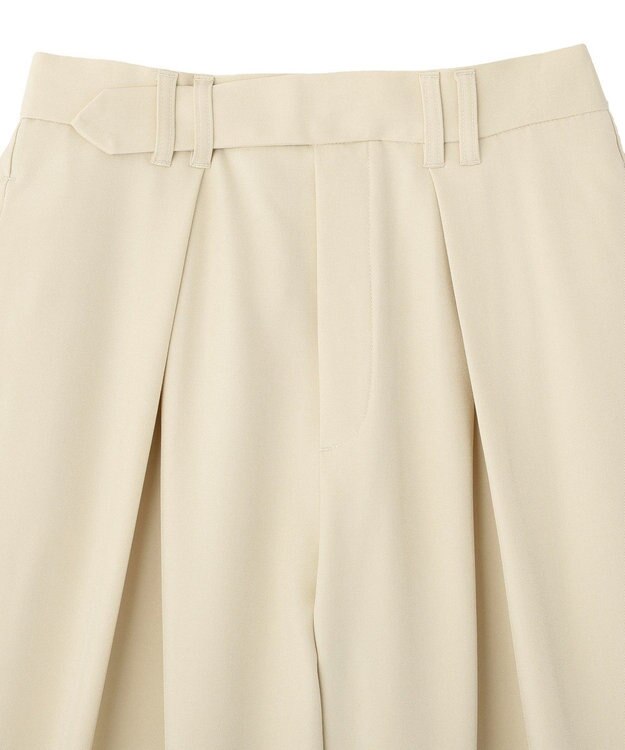 Green Parks デザインタックワイドパンツ Light Beige