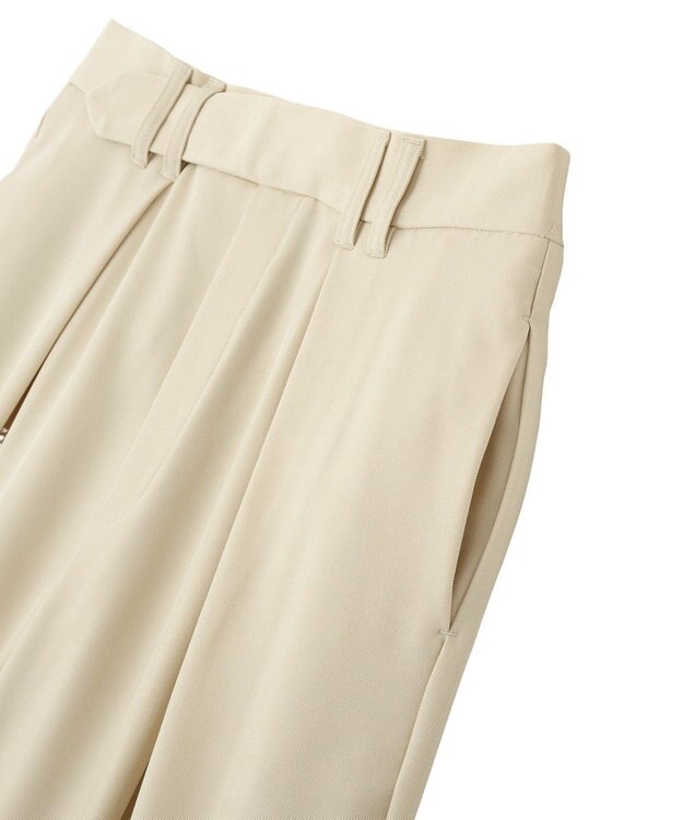 Green Parks デザインタックワイドパンツ Light Beige