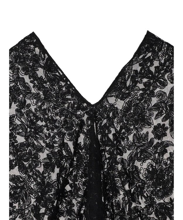 Green Parks ・ＳＵＧＡＲ　ＳＰＯＯＮ　２ｗａｙ刺繍レースベスト Black