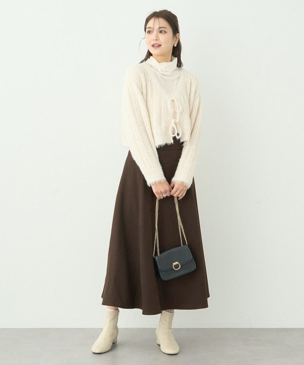 earth music&ecology シアードッキングタートルプルオーバー Ivory