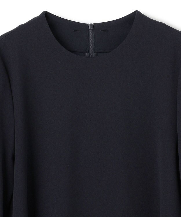 UNFILO L 【2WAY】BEAUTY MOVE レース襟ブラウス ネイビー