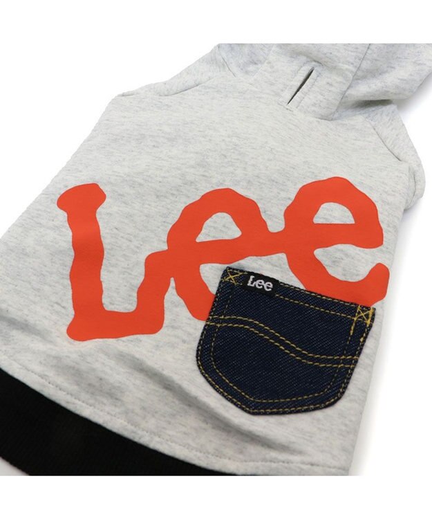 PET PARADISE Lee ビッグ ロゴ パーカー 《グレー》 小型犬  グレー