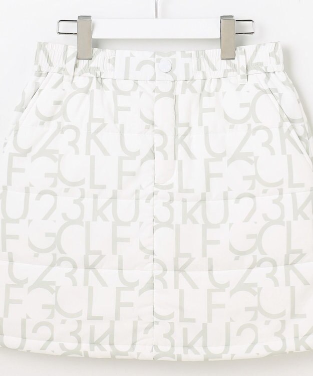 23区GOLF 【WOMEN】中綿ロゴプリントスカート ホワイト系5