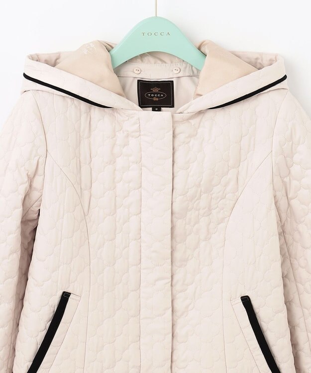 TOCCA LAURA キルティングショートコート ベージュ系