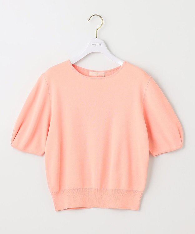 ANY SIS 【洗える】タックスリーブパール調 ニット