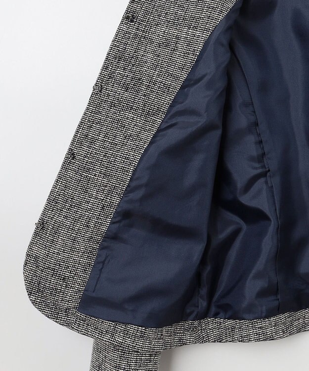 ANY SIS ミニライトボーダー ジャケット シャンブレーネイビー