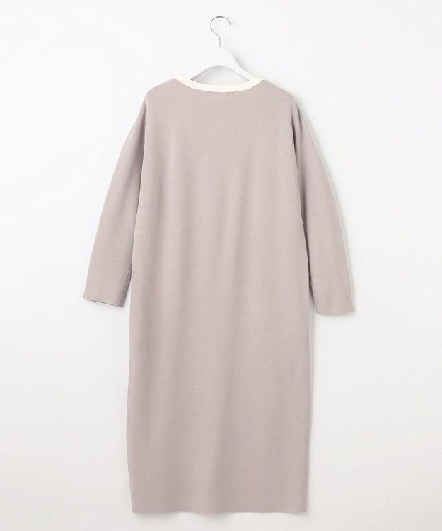 J.PRESS LADIES L 【WEB限定カラーあり・洗える】TRIM RAYON STRETCH ニット ワンピース ベージュ系