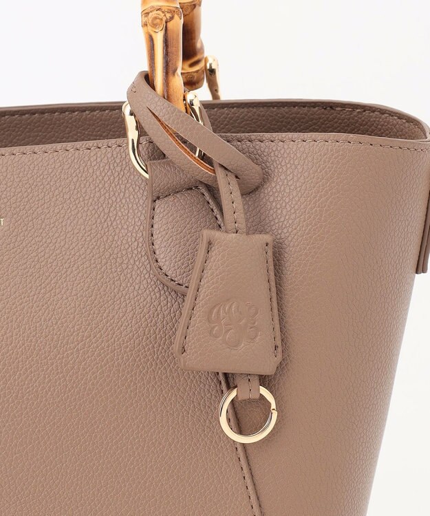 J.PRESS LADIES 【2way】バンブー バッグ モカ系