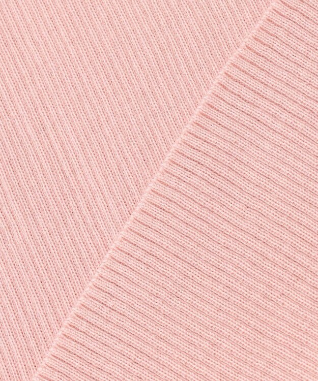 ICB 【洗える】エクストラファインメリノリブ タートルネックニット ピンク系