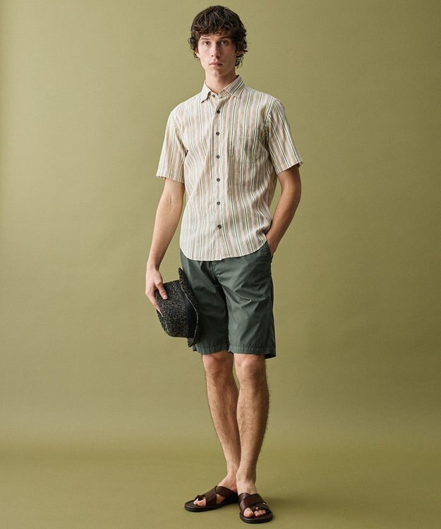 JOSEPH ABBOUD 【サイズ調整可】ラフィアメランジ ハット カーキ系