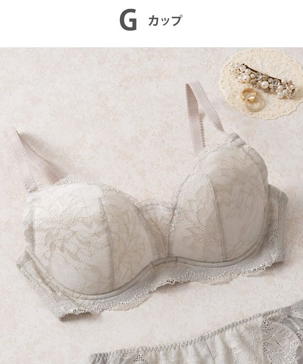 Wing Wing Lesiage 【1000シリーズ】 3/4カップブラ PB1001 ウイング／ワコール ベージュ