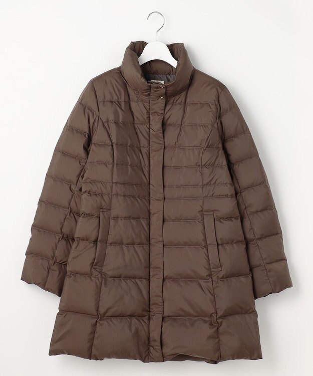 ANY SIS S 【2WAY】シルキータフタロング ダウン ブラウン