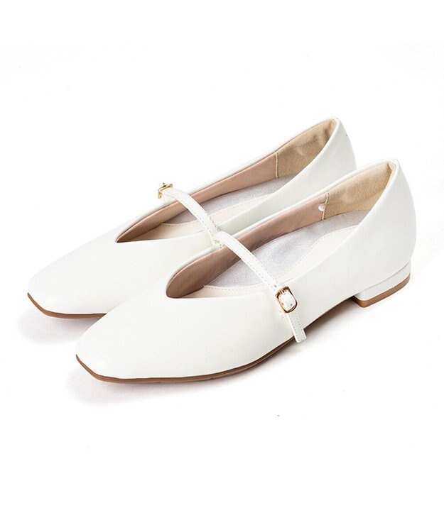 AcureZ メリージェーンパンプス「母趾にやさしい美パンプス」 アイボリー