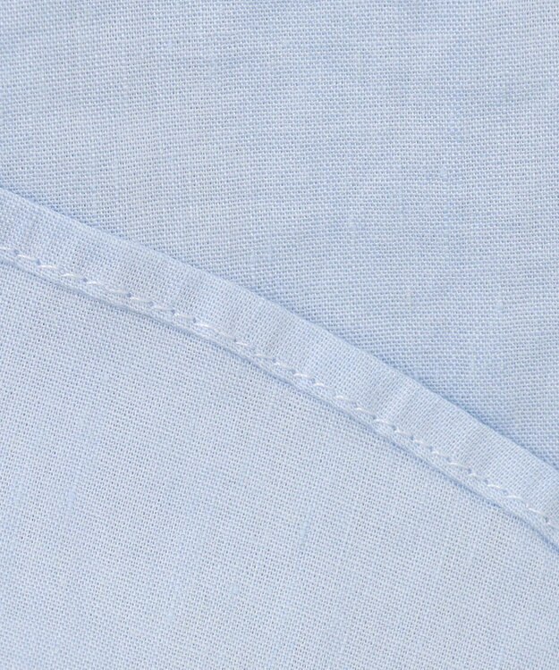 JOSEPH HOMME リネンストレッチブロード 　ウィングカラー半袖シャツ スカイブルー系